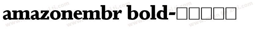 amazonembr bold字体转换